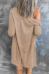 Solid Color Open-Front Buttons Cardigan